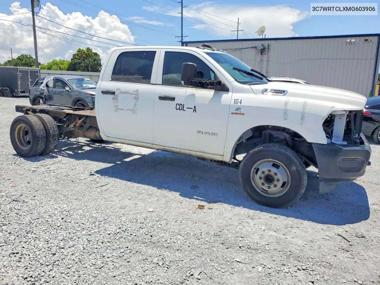 2021 Ram 3500 VIN: 3C7WRTCLXMG603906 Lot: 57644756
