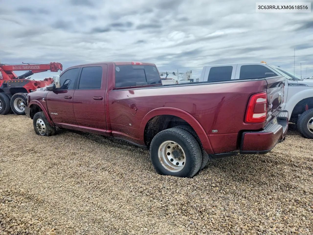2021 Ram 3500 Laramie VIN: 3C63RRJLXMG618516 Lot: 57903526