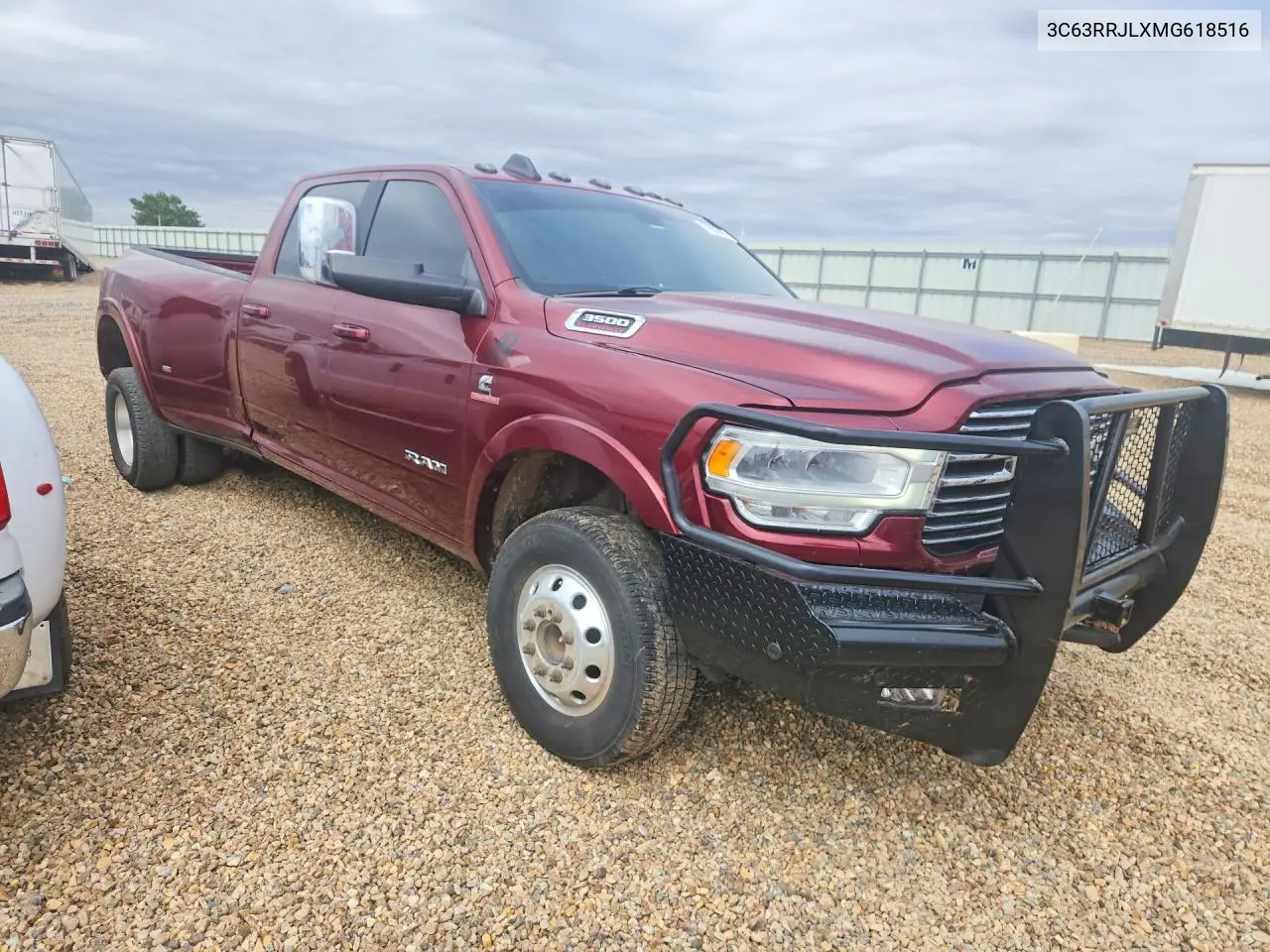 2021 Ram 3500 Laramie VIN: 3C63RRJLXMG618516 Lot: 57903526