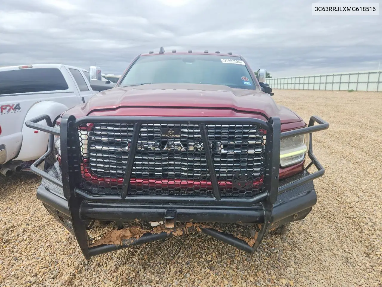 2021 Ram 3500 Laramie VIN: 3C63RRJLXMG618516 Lot: 57903526