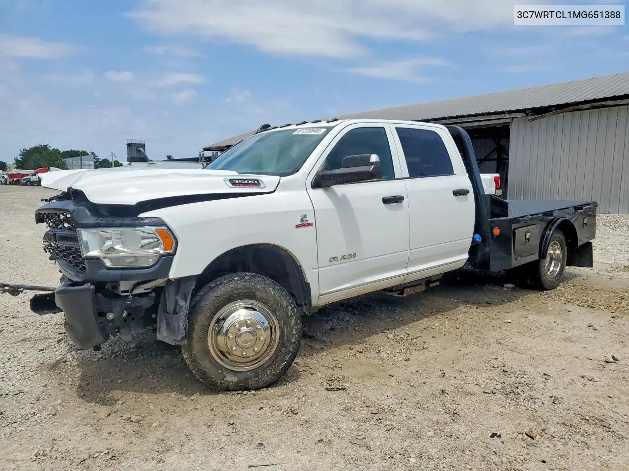 2021 Ram 3500 VIN: 3C7WRTCL1MG651388 Lot: 61220846