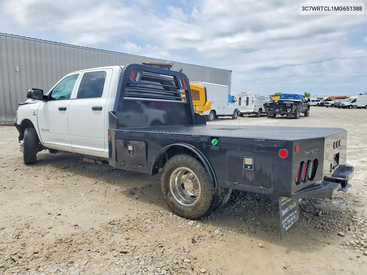 2021 Ram 3500 VIN: 3C7WRTCL1MG651388 Lot: 61220846
