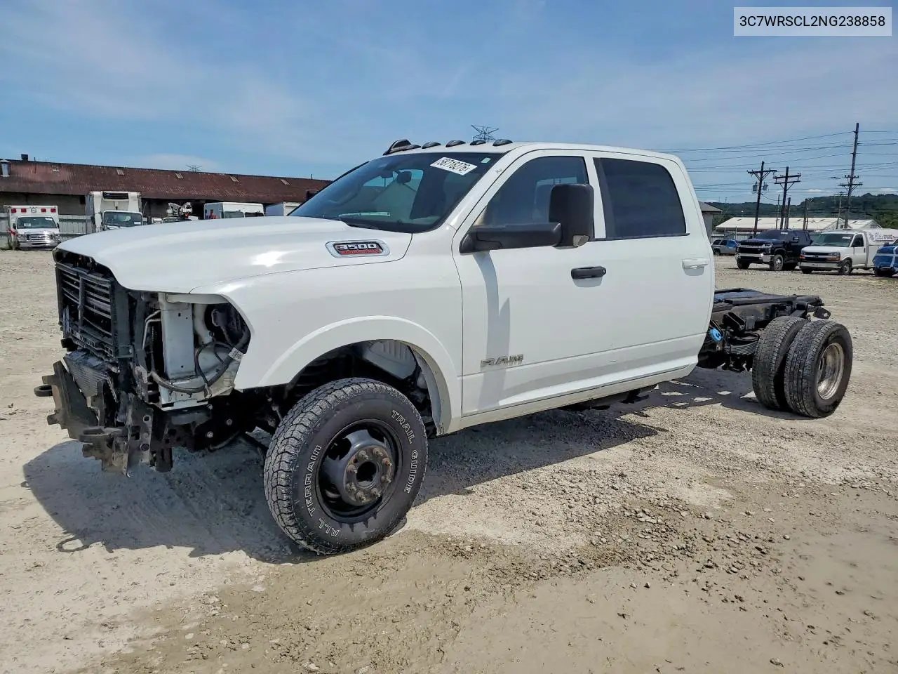 2022 Ram 3500 VIN: 3C7WRSCL2NG238858 Lot: 58718276