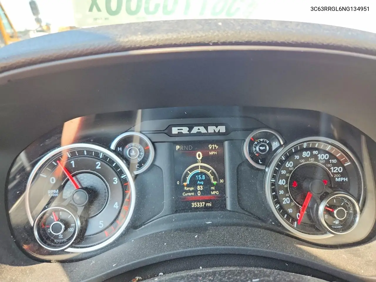 2022 Ram 3500 Tradesman VIN: 3C63RRGL6NG134951 Lot: 58770386
