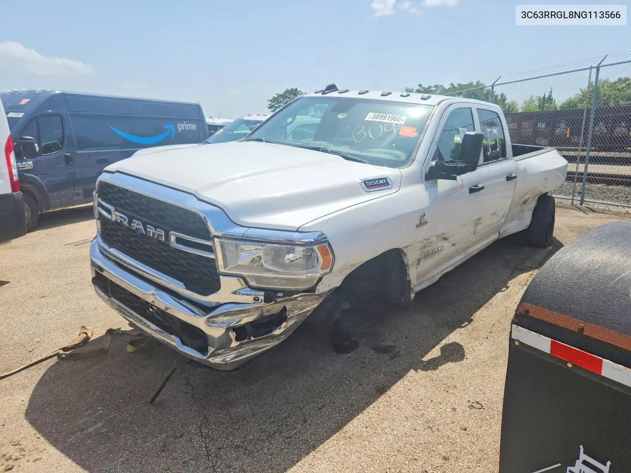 2022 Ram 3500 Tradesman VIN: 3C63RRGL8NG113566 Lot: 58991966