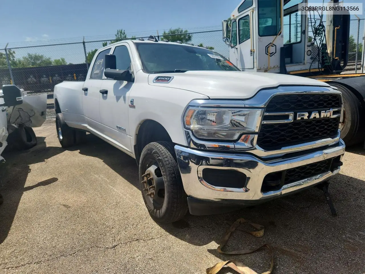 2022 Ram 3500 Tradesman VIN: 3C63RRGL8NG113566 Lot: 58991966