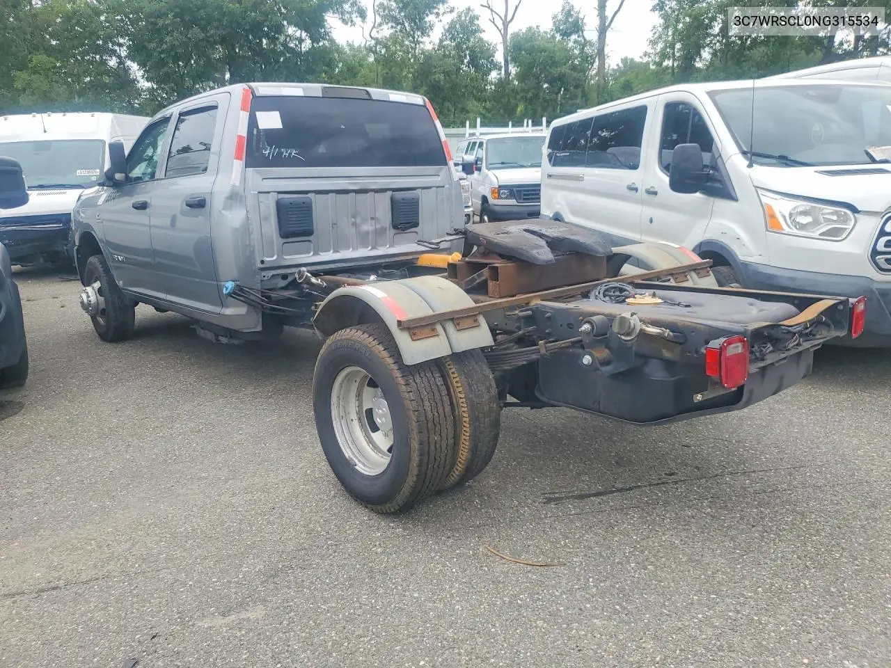 2022 Ram 3500 VIN: 3C7WRSCL0NG315534 Lot: 60706696