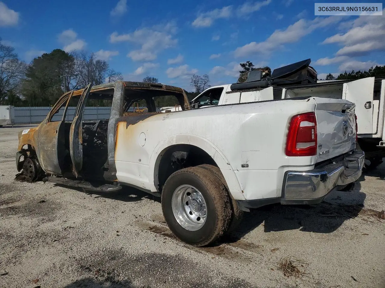 2022 Ram 3500 Laramie VIN: 3C63RRJL9NG156631 Lot: 99660325