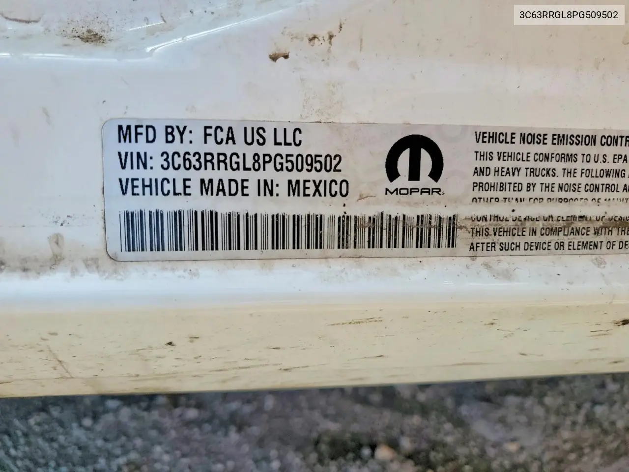 2023 Ram 3500 Tradesman VIN: 3C63RRGL8PG509502 Lot: 55093426