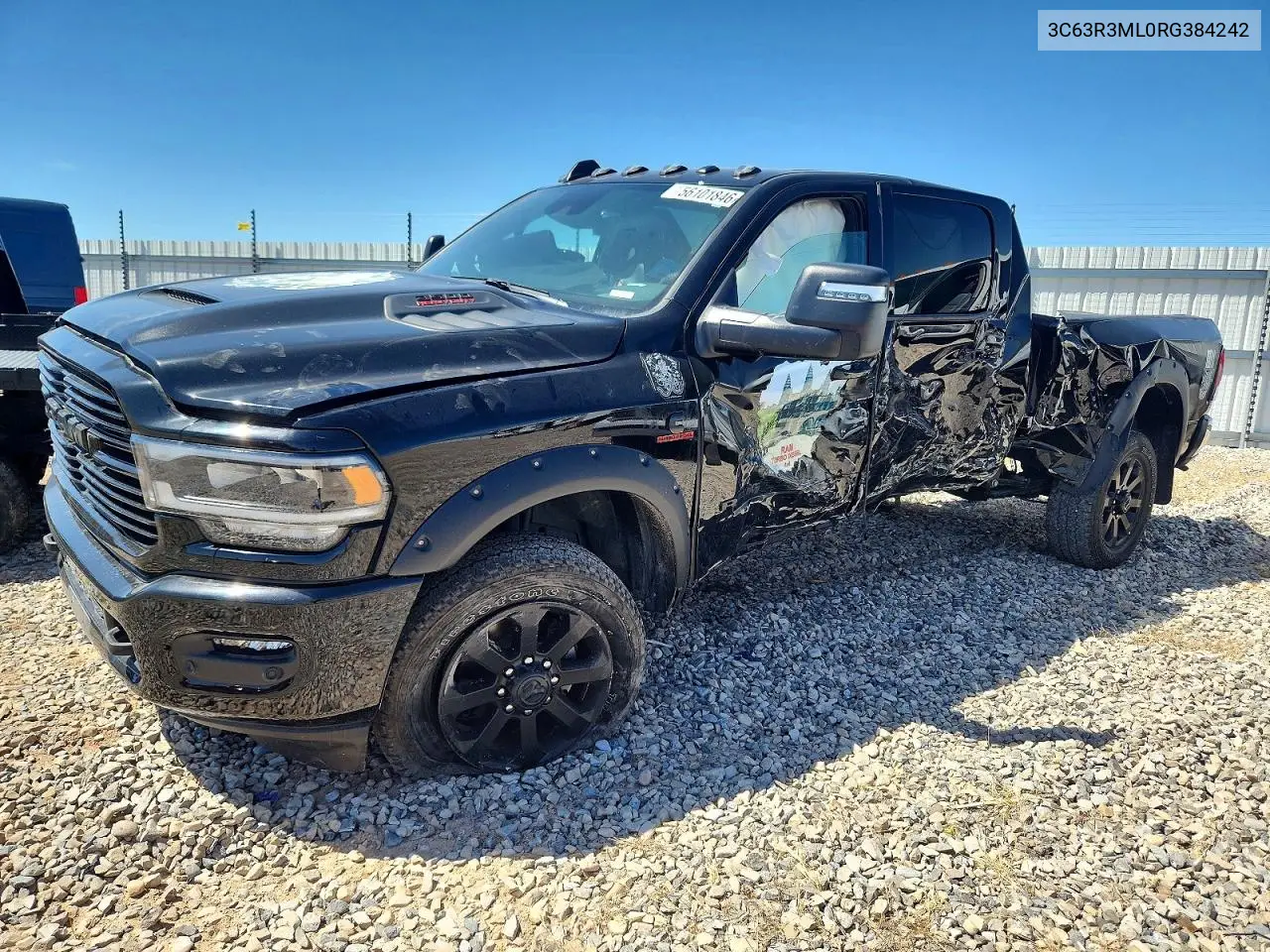 2024 Ram 3500 Laramie VIN: 3C63R3ML0RG384242 Lot: 56101846