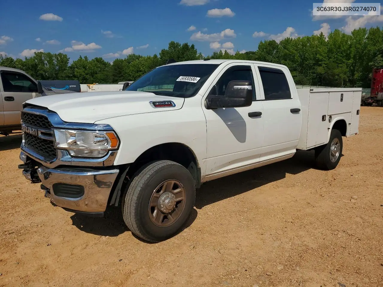 2024 Ram 3500 Tradesman VIN: 3C63R3GJ3RG274070 Lot: 56930586