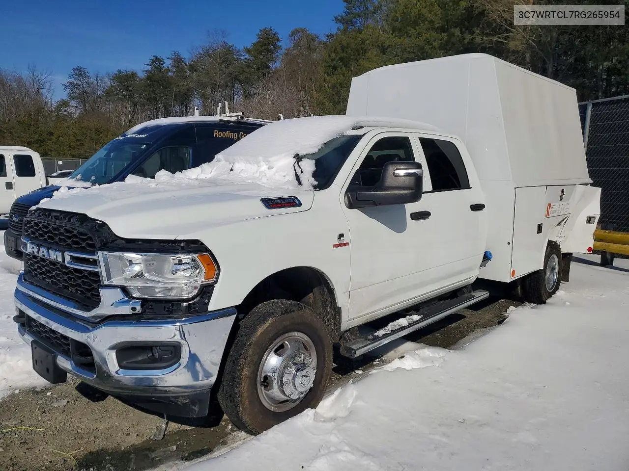 2024 Ram 3500 Utility / Service Truck VIN: 3C7WRTCL7RG265954 Lot: 74548615