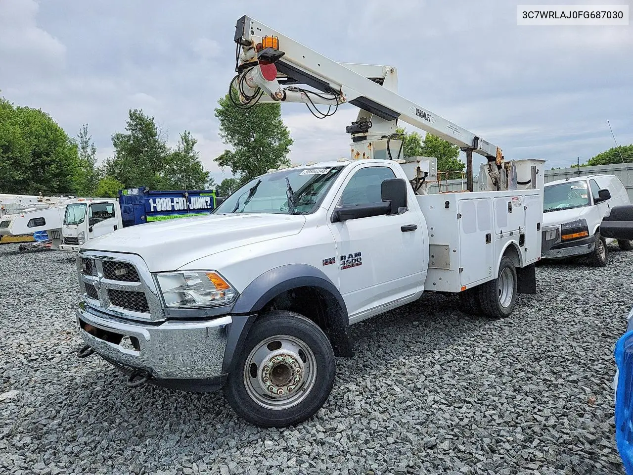 2015 Ram 4500 Bucket Truck VIN: 3C7WRLAJ0FG687030 Lot: 58866546