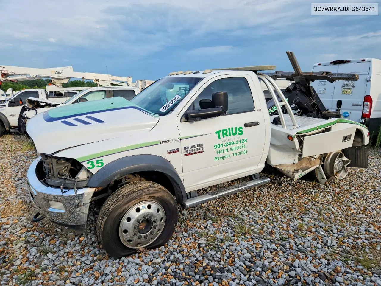 2015 Ram 4500 VIN: 3C7WRKAJ0FG643541 Lot: 60055896