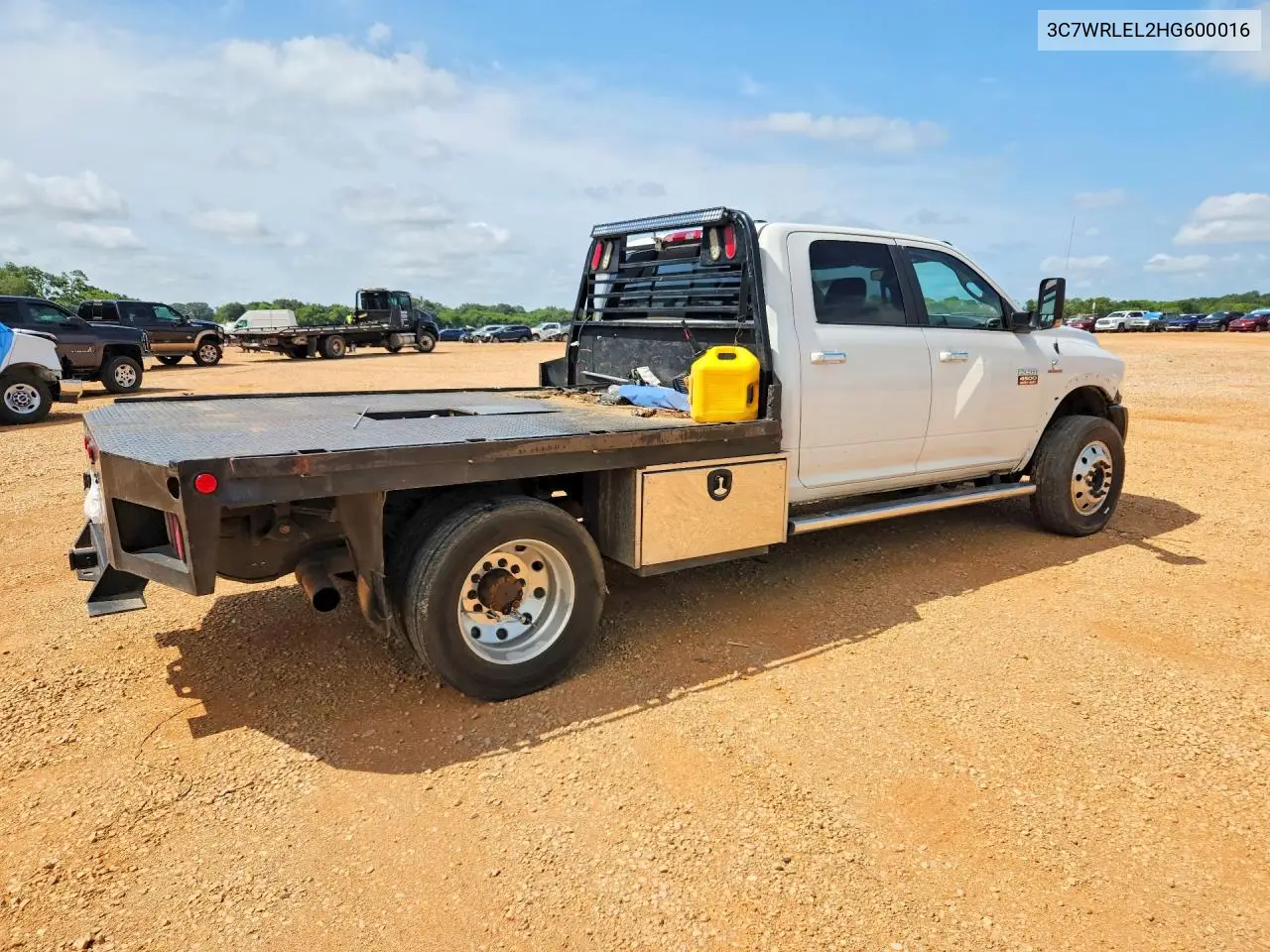 2017 Ram 4500 VIN: 3C7WRLEL2HG600016 Lot: 62108686