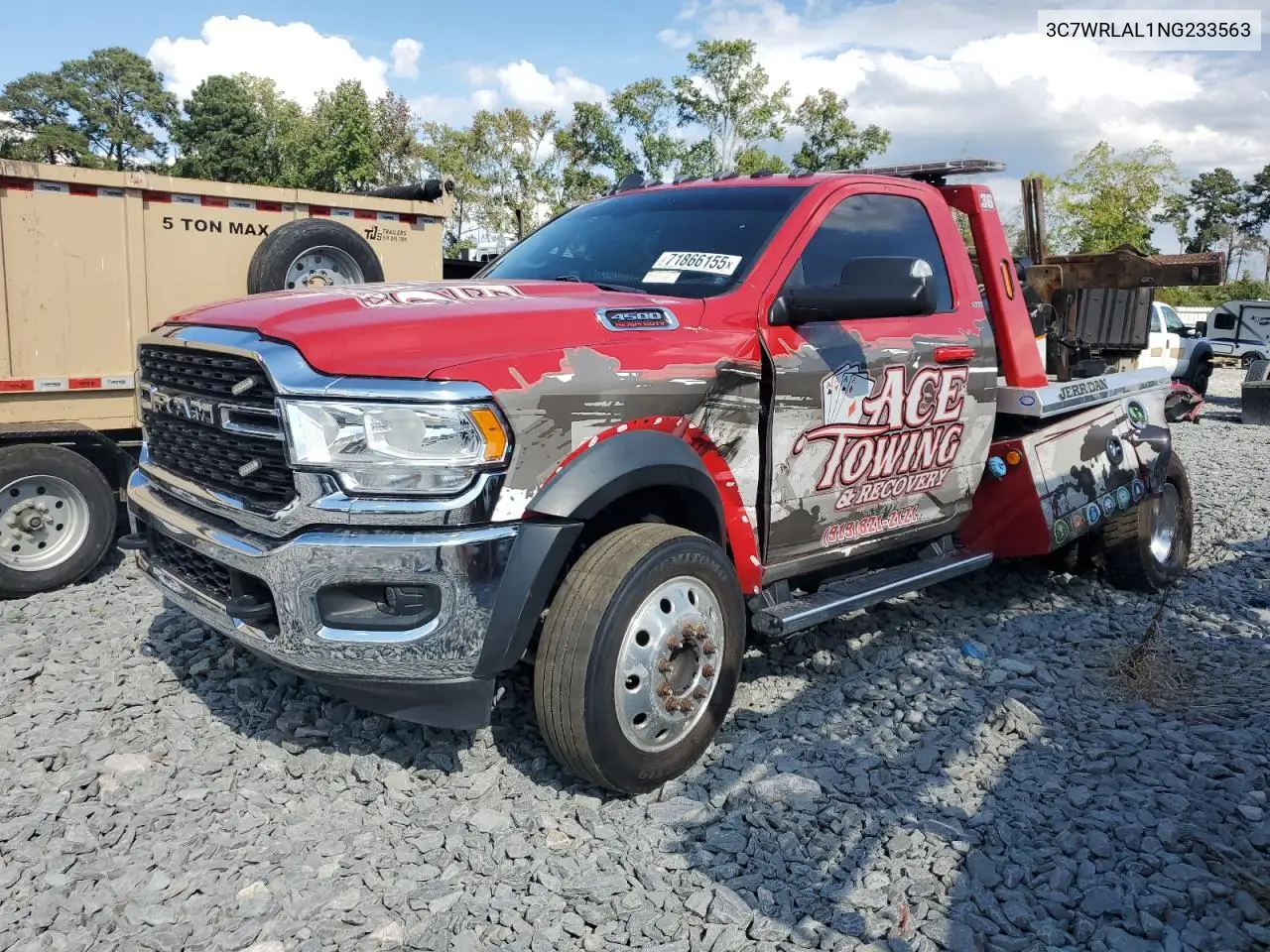 2022 Ram 4500 VIN: 3C7WRLAL1NG233563 Lot: 71866155