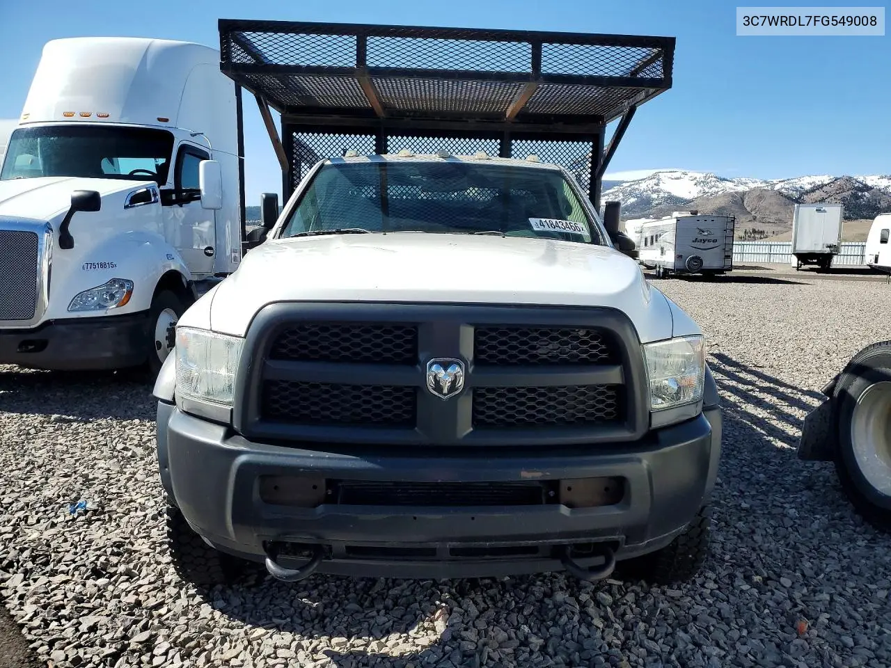 2015 Ram 5500 Flatbed Truck VIN: 3C7WRNDL7FG549008 Lot: 41843466