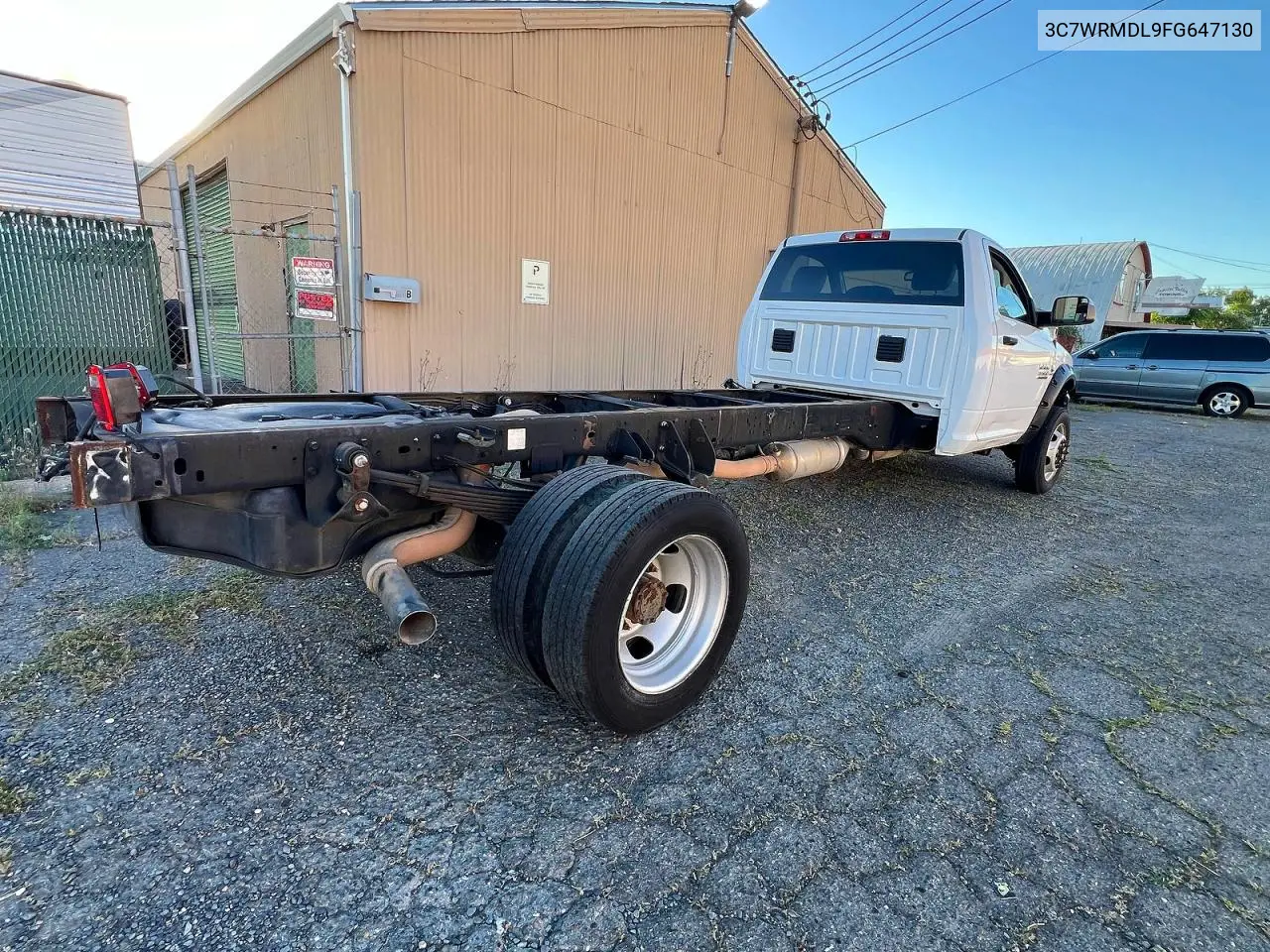 2015 Ram 5500 VIN: 3C7WRMDL9FG647130 Lot: 54024716
