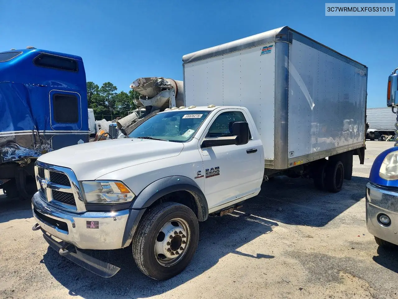 2015 Ram 5500 Box Truck VIN: 3C7WRMDLXFG531015 Lot: 55835276