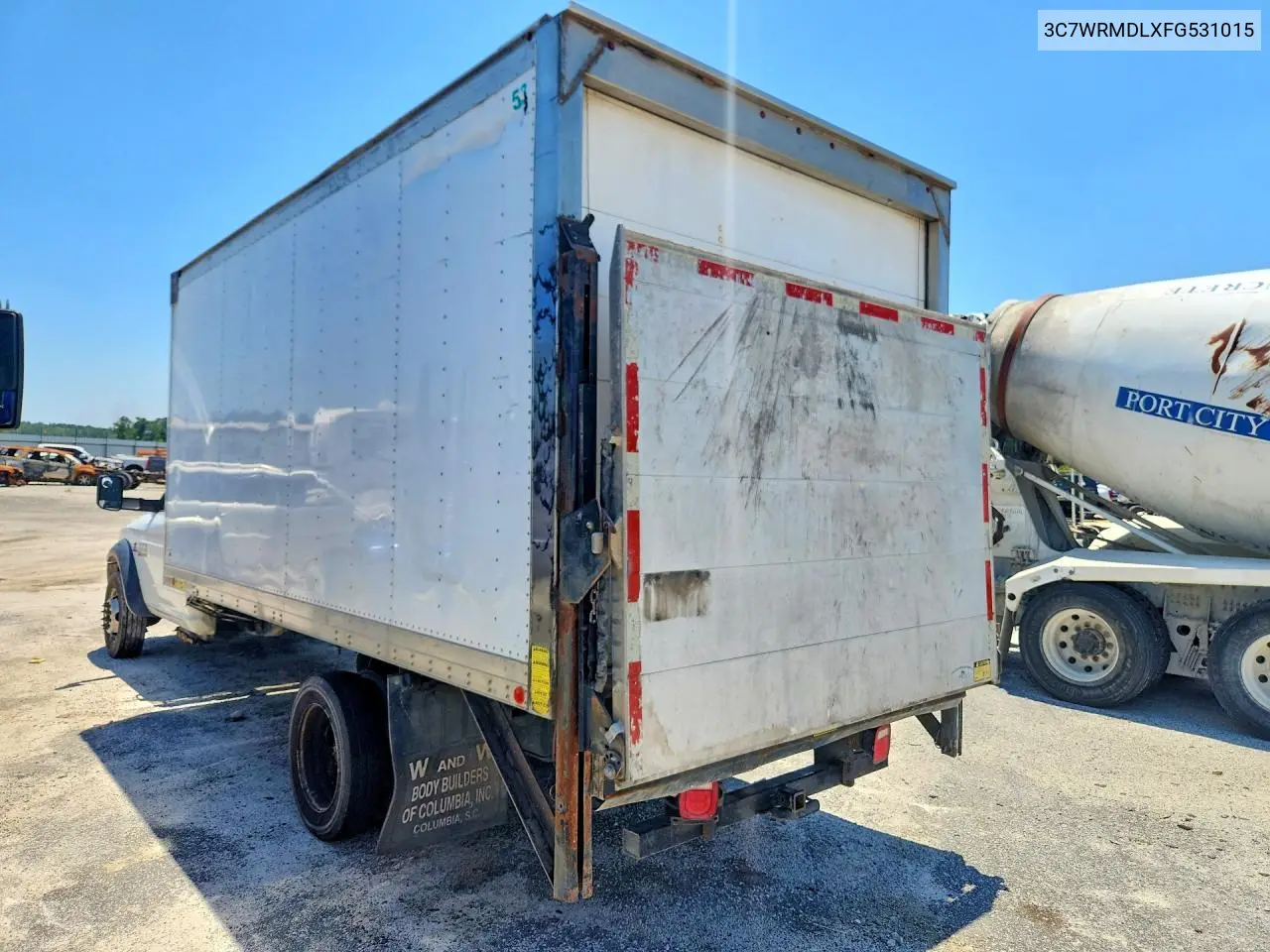 2015 Ram 5500 Box Truck VIN: 3C7WRMDLXFG531015 Lot: 55835276