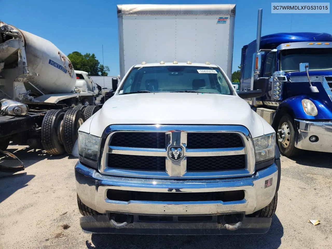 2015 Ram 5500 Box Truck VIN: 3C7WRMDLXFG531015 Lot: 55835276