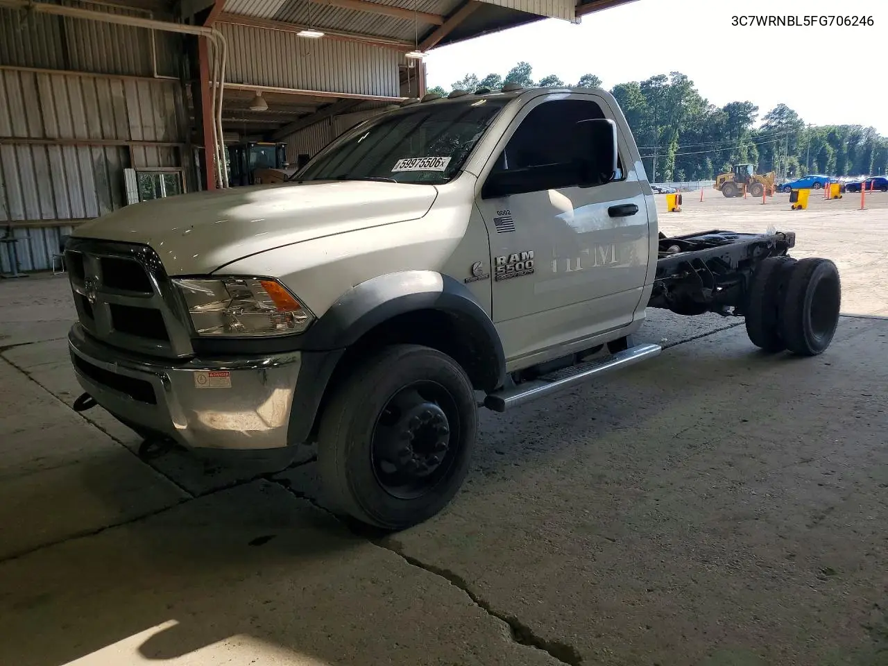 2015 Ram 5500 VIN: 3C7WRNBL5FG706246 Lot: 59975506