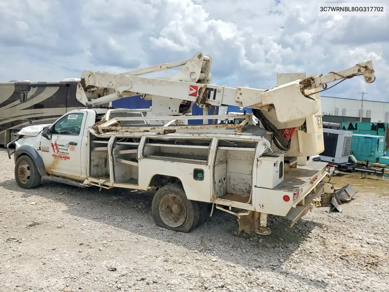 2016 Ram 5500 Bucket Truck VIN: 3C7WRNBL8GG317702 Lot: 54489286