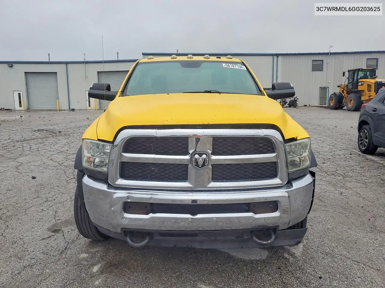 2016 Ram 5500 VIN: 3C7WRMDL6GG203625 Lot: 58187156