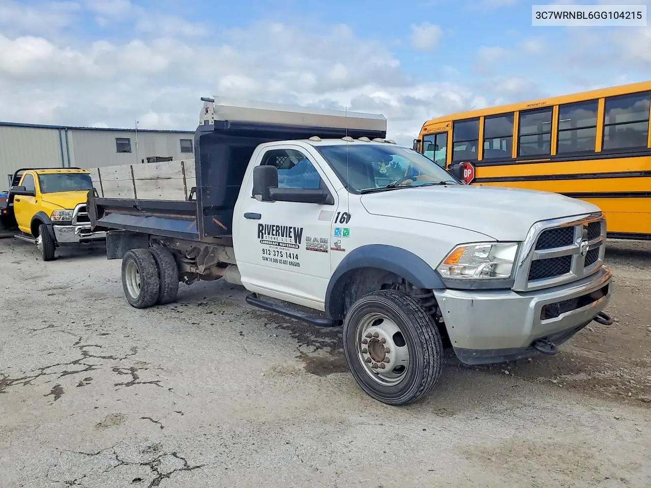 2016 Ram 5500 VIN: 3C7WRNBL6GG104215 Lot: 58872126