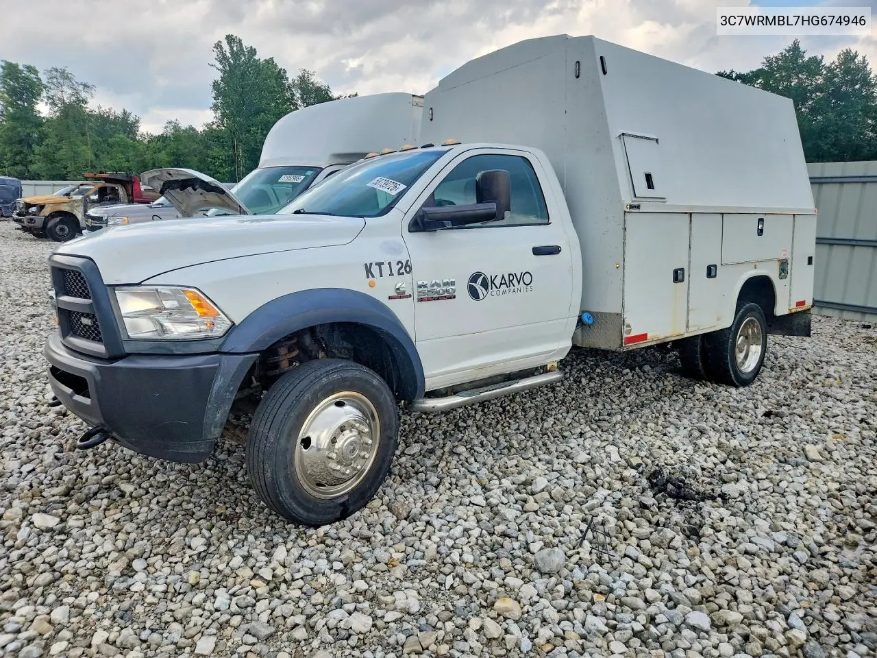 2017 Ram 5500 VIN: 3C7WRMBL7HG674946 Lot: 58739726