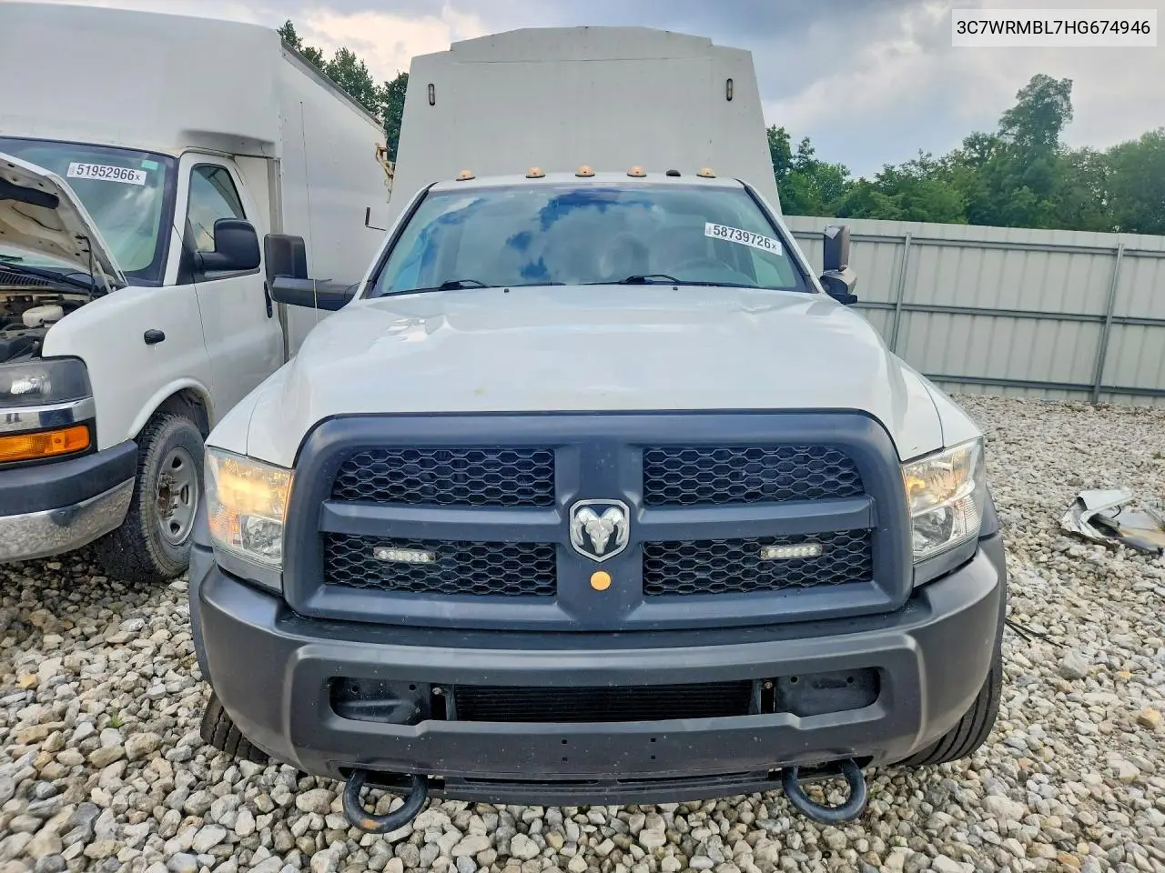 2017 Ram 5500 VIN: 3C7WRMBL7HG674946 Lot: 58739726
