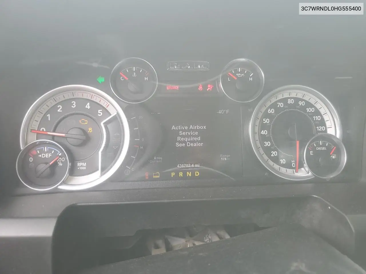 2017 Ram 5500 VIN: 3C7WRNDL0HG555400 Lot: 86310625