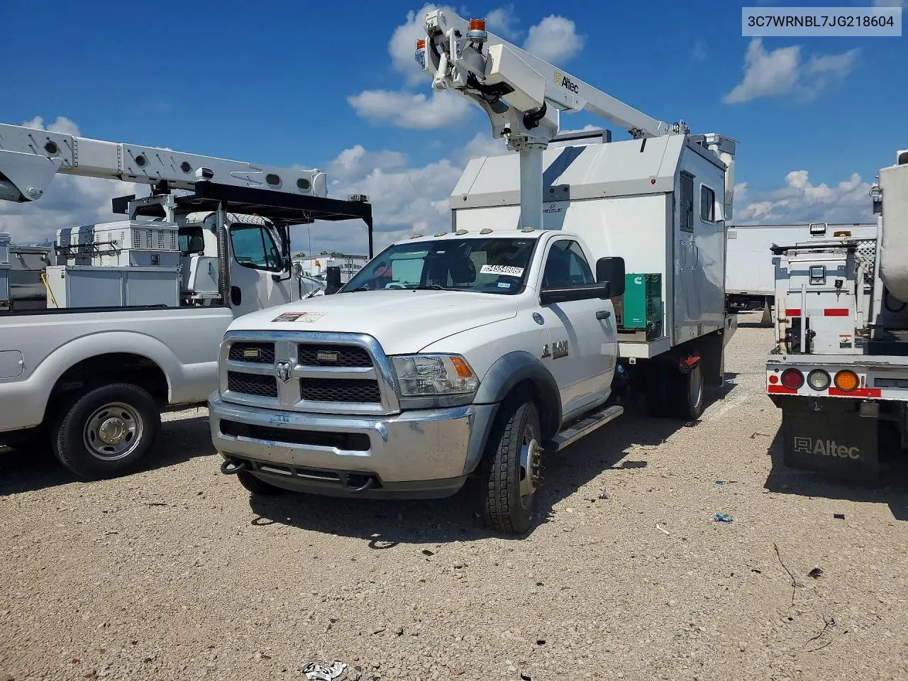 2018 Ram 5500 Bucket Truck VIN: 3C7WRNBL7JG218604 Lot: 54554606
