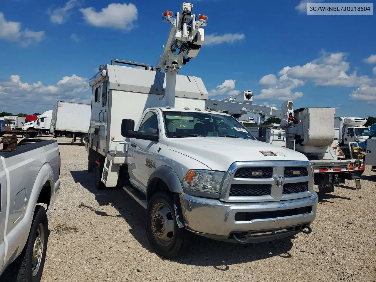 2018 Ram 5500 Bucket Truck VIN: 3C7WRNBL7JG218604 Lot: 54554606