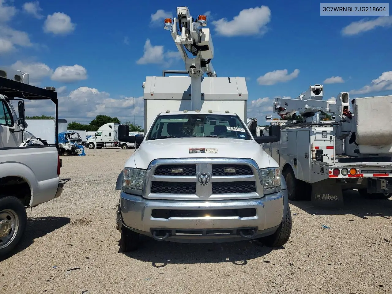 2018 Ram 5500 Bucket Truck VIN: 3C7WRNBL7JG218604 Lot: 54554606