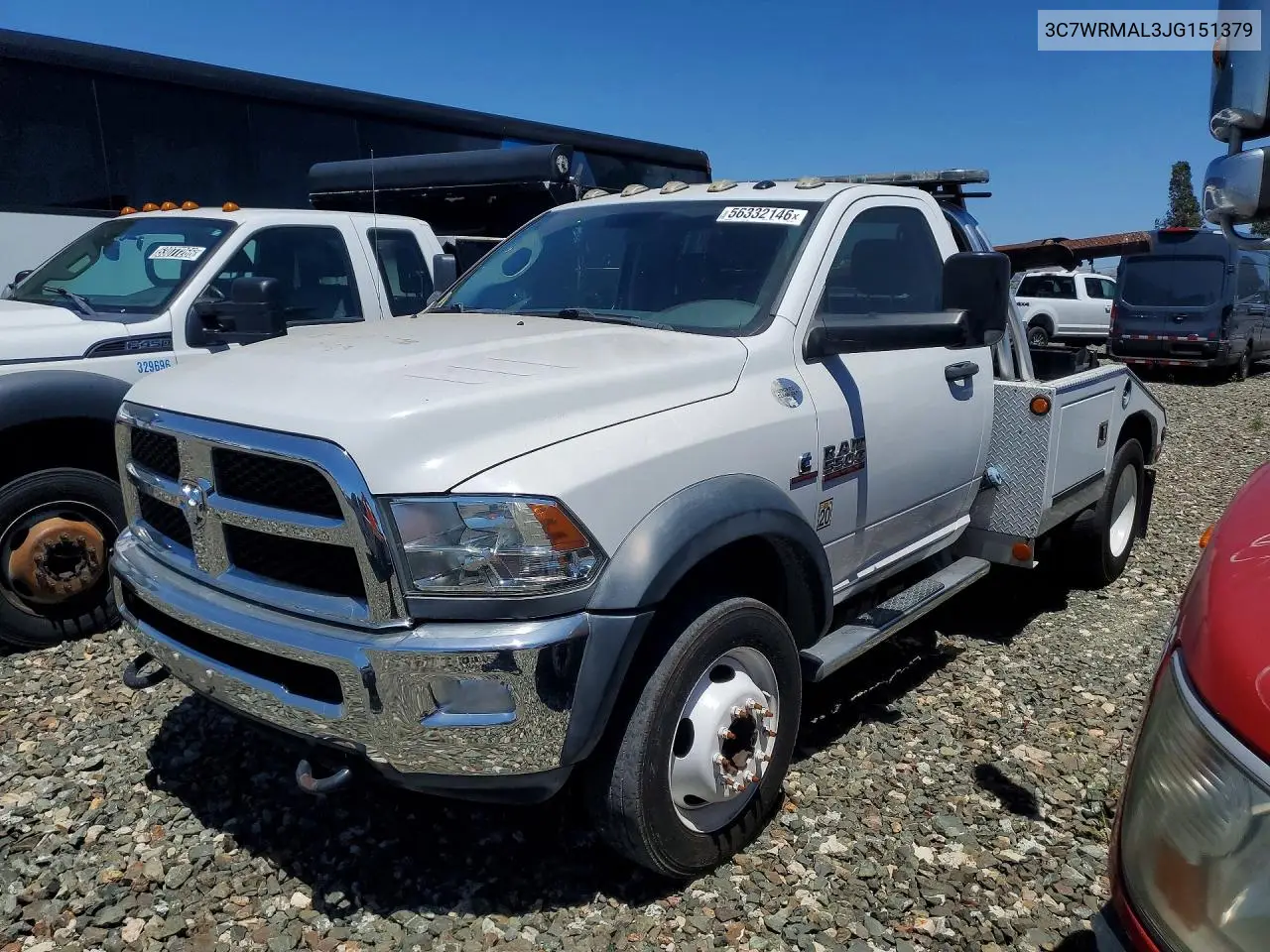 2018 Ram 5500 VIN: 3C7WRMAL3JG151379 Lot: 56332146
