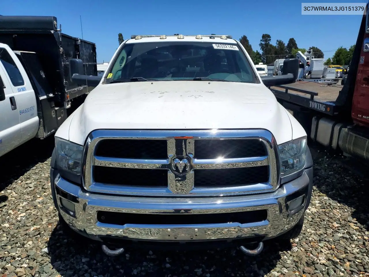 2018 Ram 5500 VIN: 3C7WRMAL3JG151379 Lot: 56332146