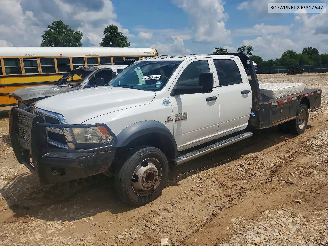 2018 Ram 5500 VIN: 3C7WRNFL2JG317647 Lot: 61023676