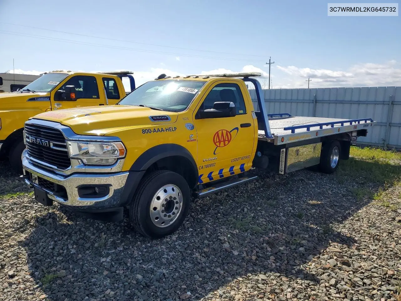 2019 Ram 5500 VIN: 3C7WRMDL2KG645732 Lot: 54381056