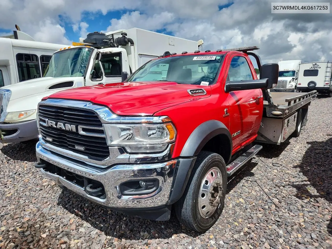 2019 Ram 5500 VIN: 3C7WRMDL4KG617253 Lot: 54659236