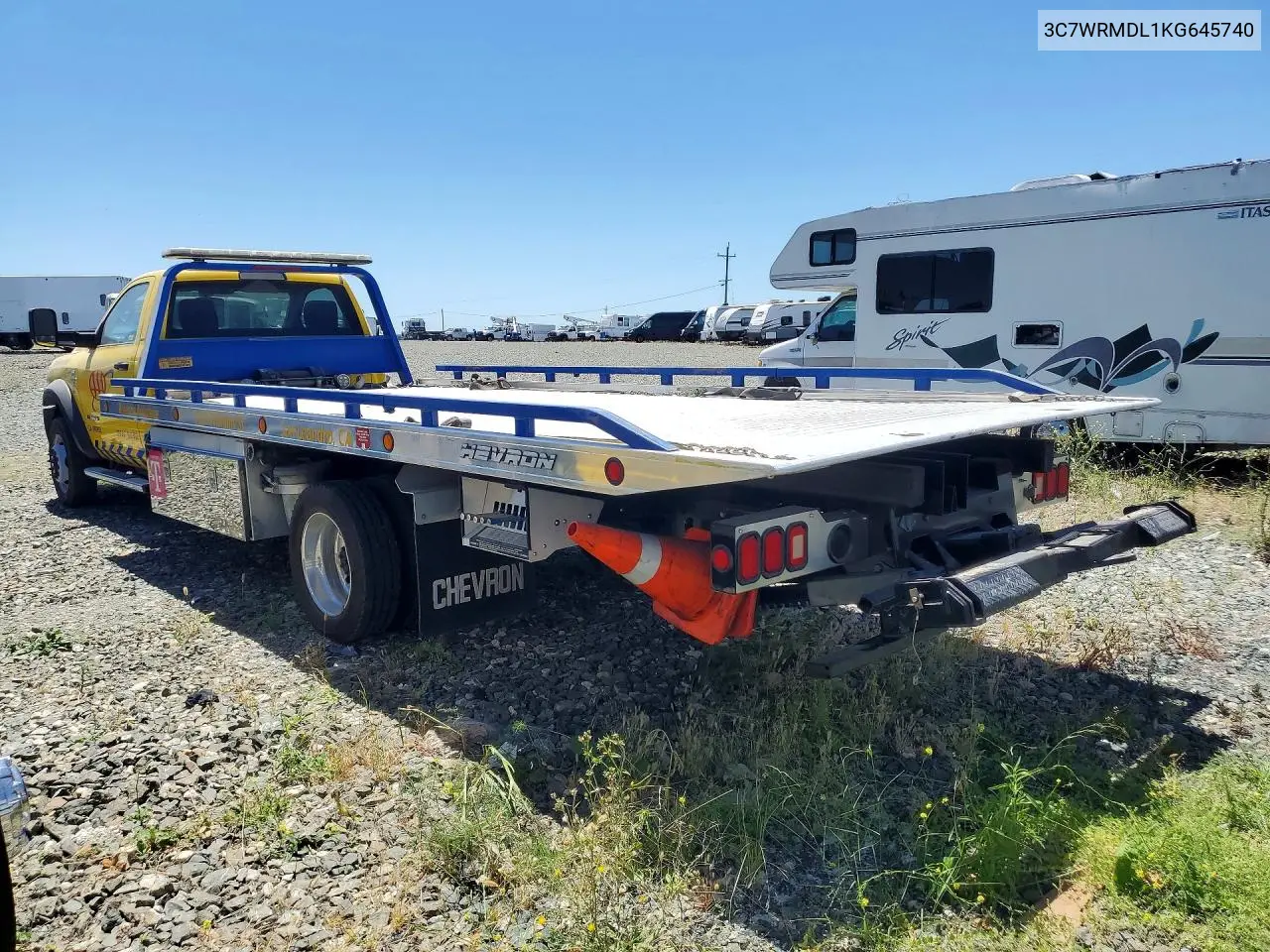 2019 Ram 5500 VIN: 3C7WRMDL1KG645740 Lot: 58346666