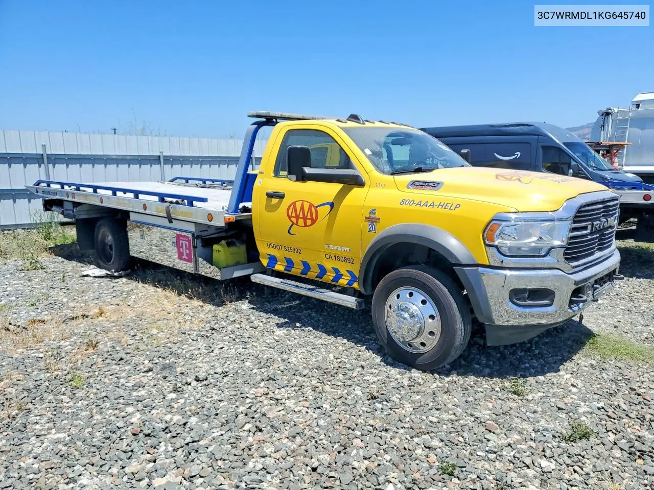 2019 Ram 5500 VIN: 3C7WRMDL1KG645740 Lot: 58346666