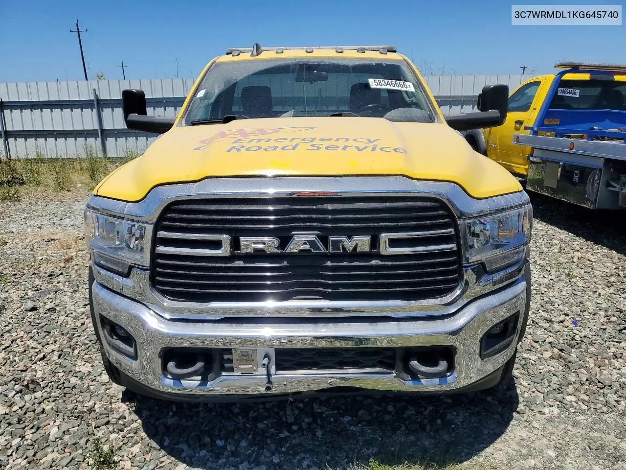 2019 Ram 5500 VIN: 3C7WRMDL1KG645740 Lot: 58346666