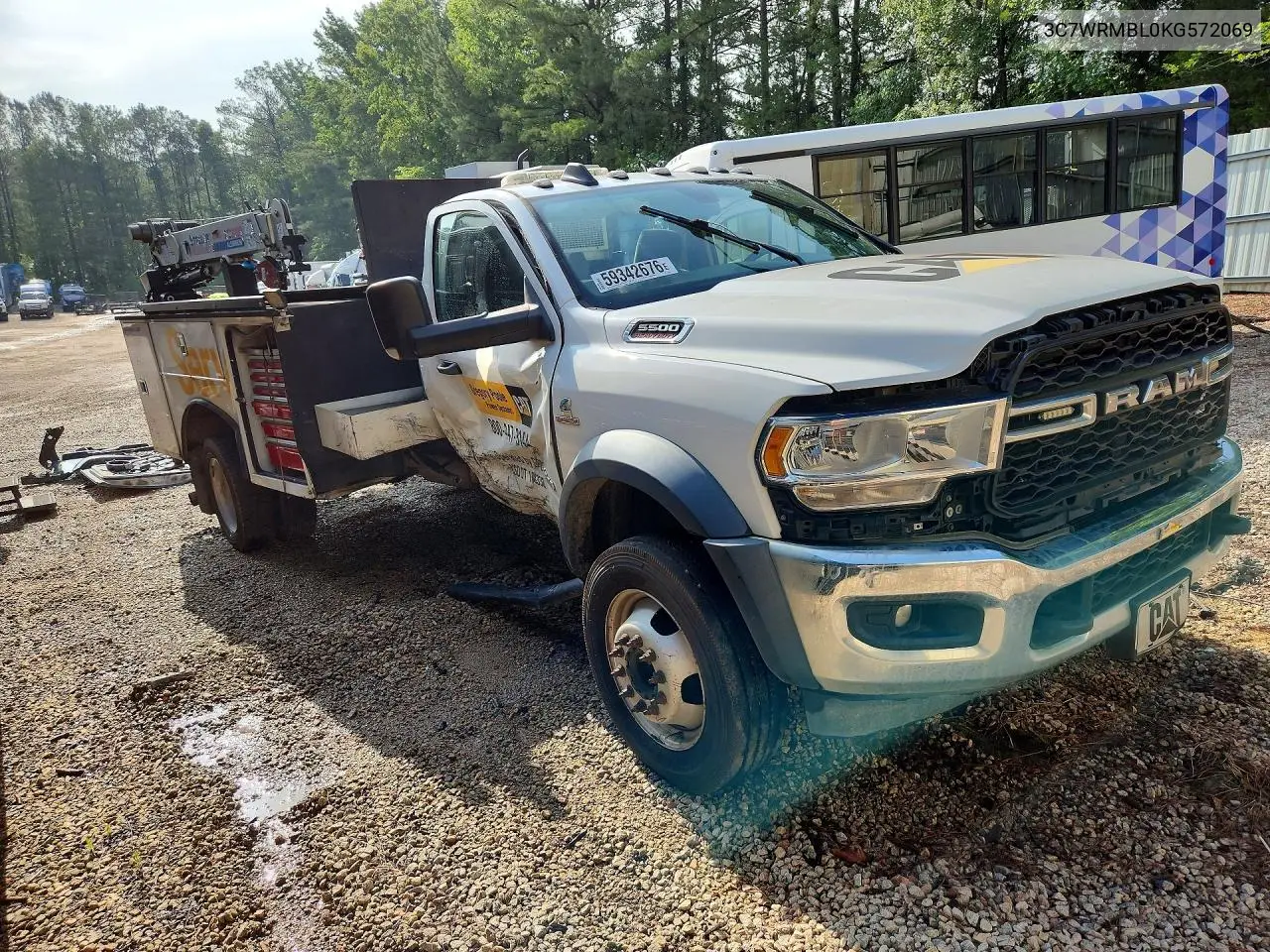 2019 Ram 5500 VIN: 3C7WRMBL0KG572069 Lot: 59342676