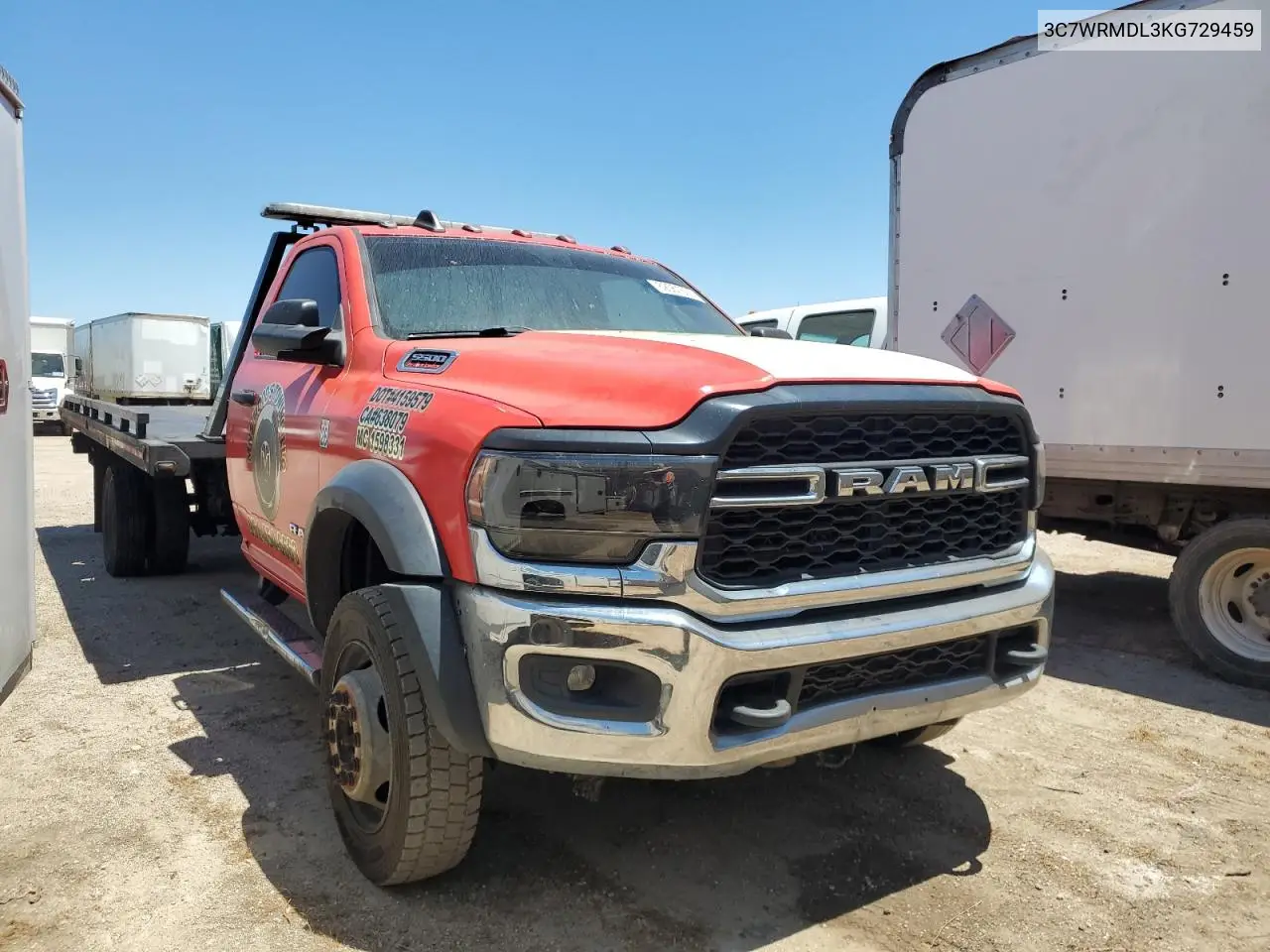 2019 Ram 5500 VIN: 3C7WRMDL3KG729459 Lot: 71684975