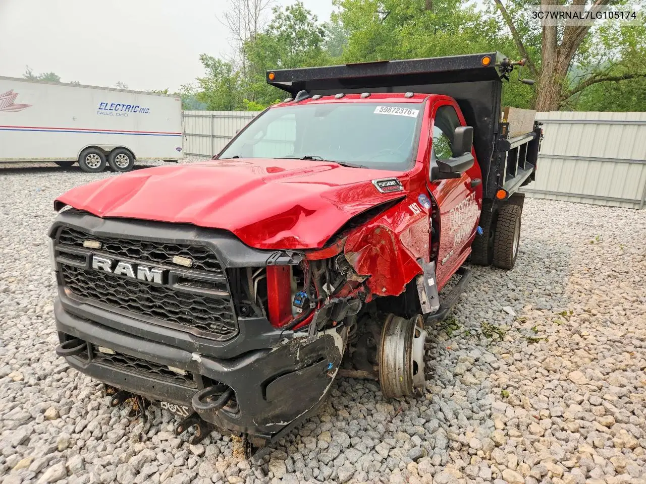2020 Ram 5500 VIN: 3C7WRNAL7LG105174 Lot: 59872376