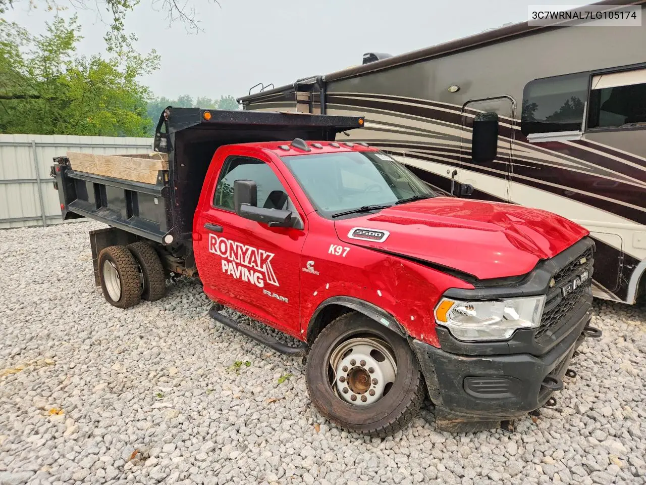 2020 Ram 5500 VIN: 3C7WRNAL7LG105174 Lot: 59872376