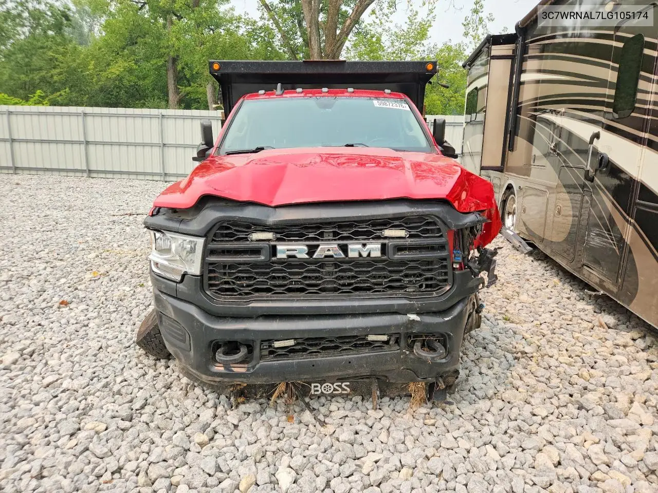 2020 Ram 5500 VIN: 3C7WRNAL7LG105174 Lot: 59872376