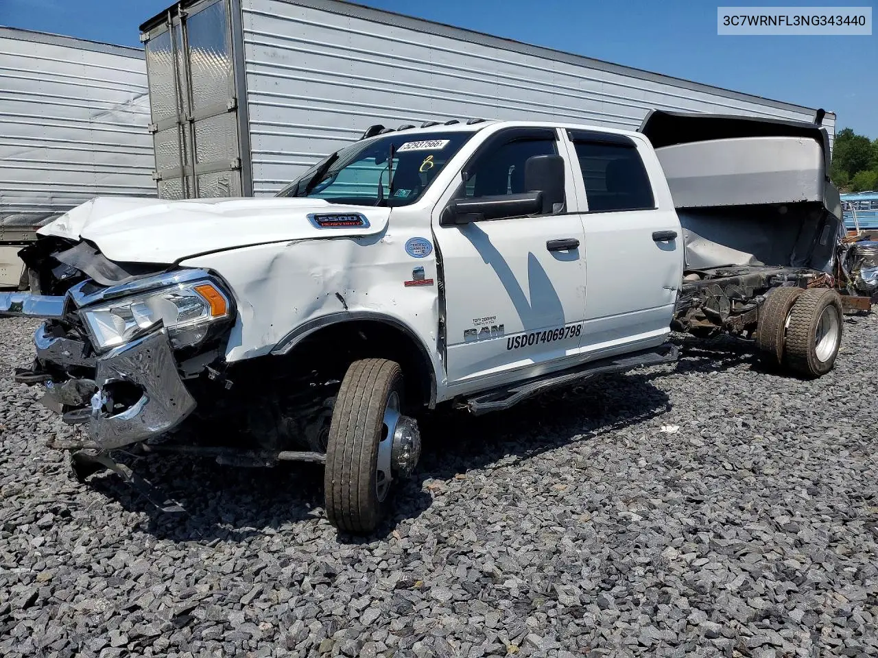 2022 Ram 5500 VIN: 3C7WRNFL3NG343440 Lot: 52937566