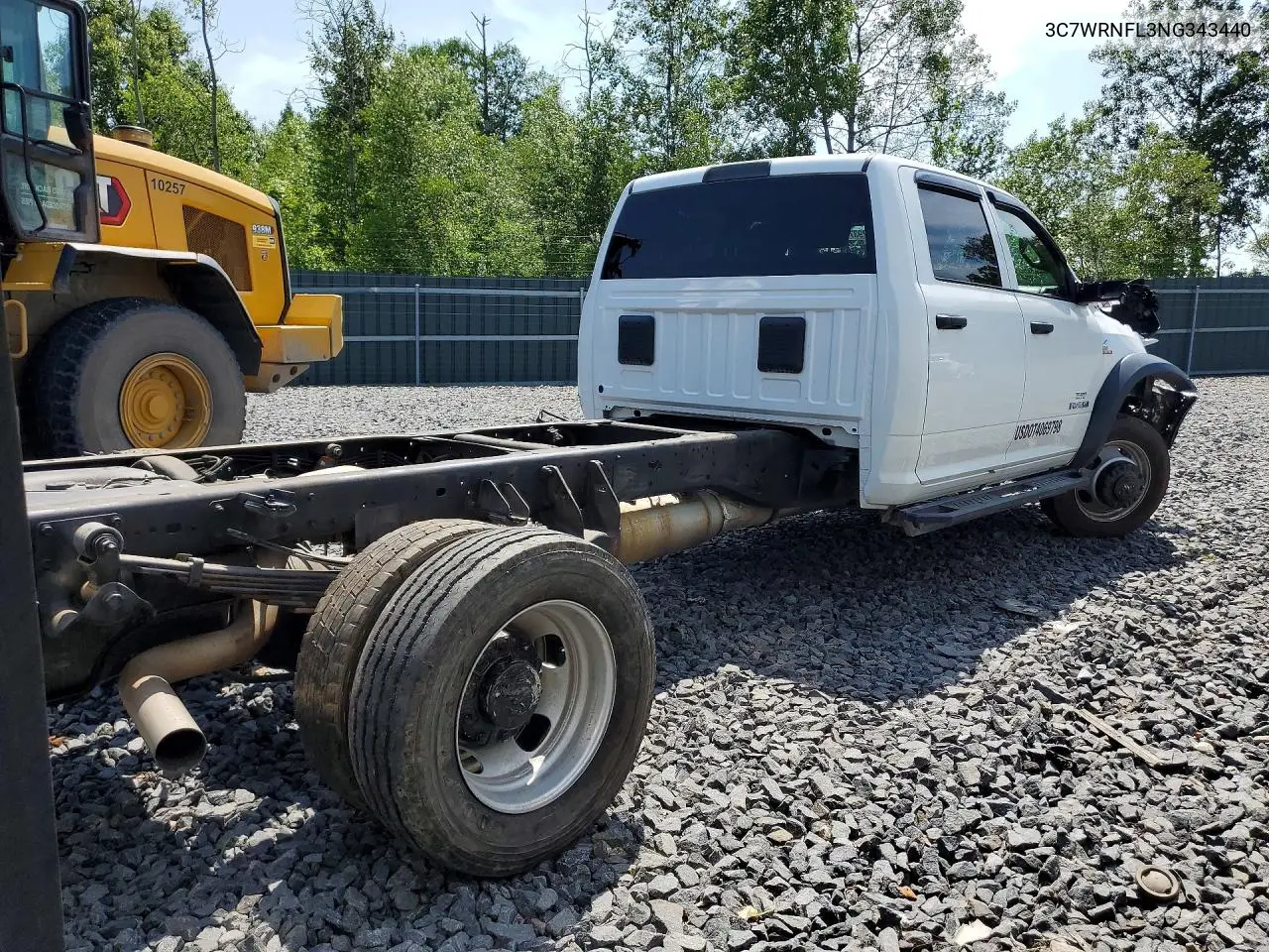 2022 Ram 5500 VIN: 3C7WRNFL3NG343440 Lot: 52937566